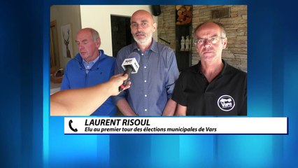 D!CI TV : réactions de Laurent Risoul après le premier tour des élections de Vars