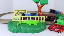 Thomas the Tank Engine Reptile Park Set with Percy and Thomas Trackmaster Motorized Railwa