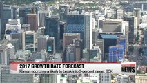 Korean economy to remain in 2-percent growth range: BOK
