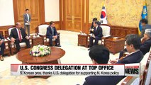 South Korean President thanks U.S. congressional delegation for supporting his North Korea policy