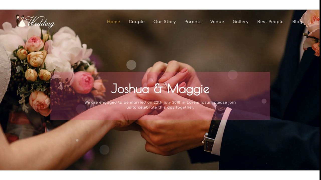 WeWedding - Responsive Wedding Website Template