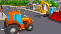 Play w Kids Car Cartoon & Tractor, Big Truck in Trucks City | 3D Animation Cars & Trucks Stories