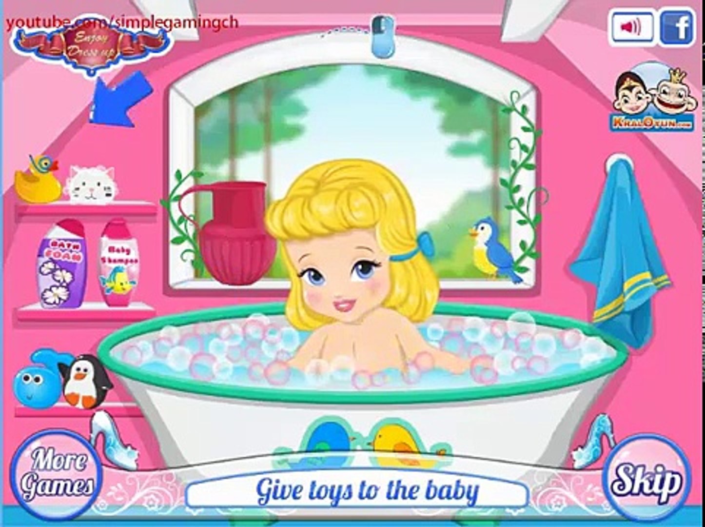 ⁣Bebé bola Cenicienta juego Juegos princesa Disney disney disney