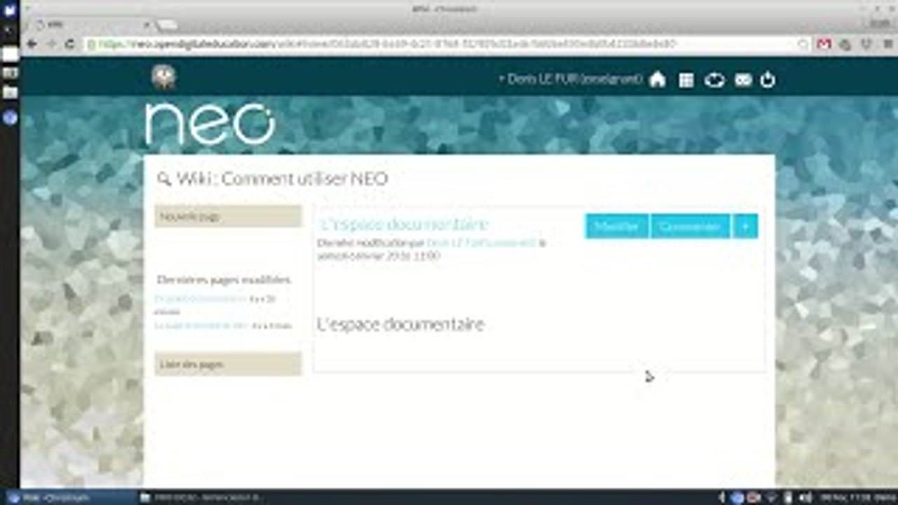 Lespace documentaire dans NEO