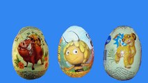 Abeille des œufs Roi mon le le le le la vidéo Surprise, kinder, surprise, maya, lion, disney, surprise, animati