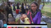 عائلات من الروهينغاعالقة على حدود بنغلادش