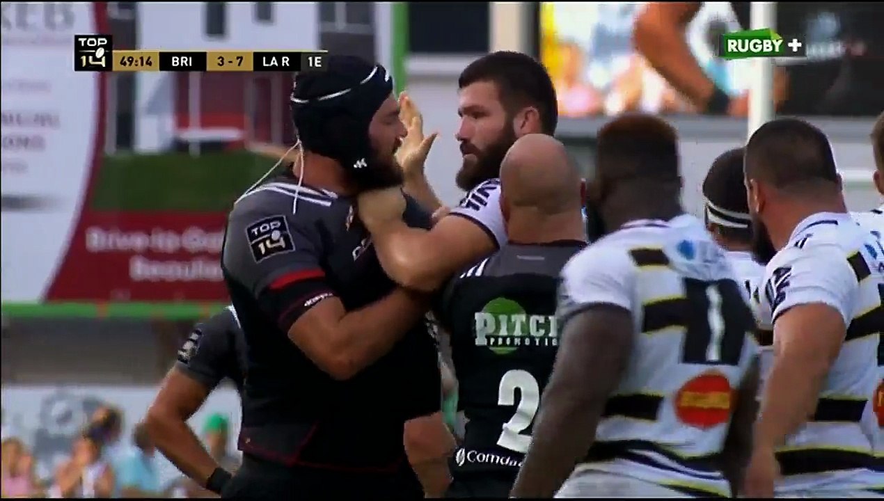 Brive v La Rochelle 49' suspicion jeu déloyal