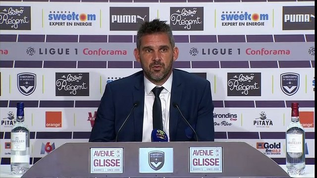 Conférence de presse de Jocelyn Gourvennec après Bordeaux - Troyes