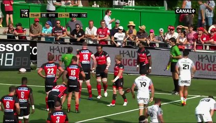 Oyonnax v Toulouse 74' raison de refuser cet essai