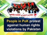 People in PoK protest against human rights violations by Pakistan