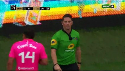 Stade Français v Lyon 65' raison de refuser cet essai