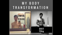 Body transformation skinny to muscular