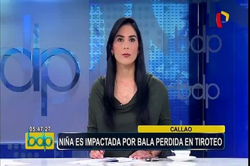 Niña de 11 años recibe una bala perdida en el Callao