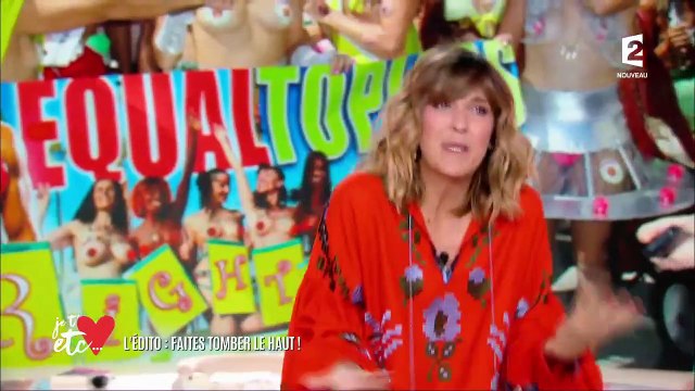 Daphné Bürki fait tomber le haut pour la première émission de Je t'aime etc