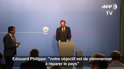 Philippe: "notre objectif est de commencer à réparer le pays"
