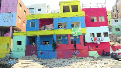 L'art urbain donne des couleurs à une banlieue morne de Beyrouth