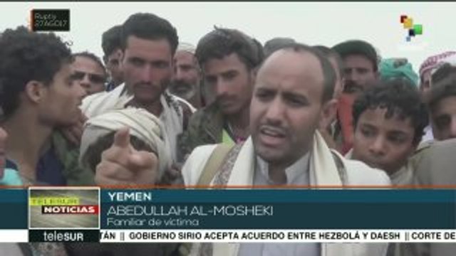 Yemen: realizan funeral por las víctimas de bombardeos saudíes