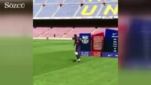 Barcelona'nın yeni transferi Ousmane Dembele de 'top sektiremeyenlere' katıldı!