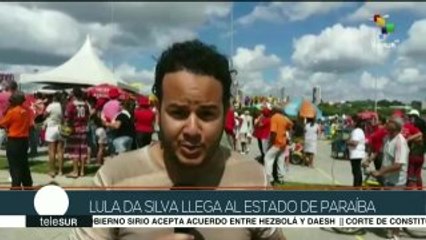 teleSUR Noticias: Brasil: Lula llega a Campina Grande