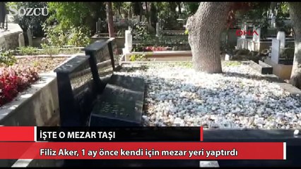 Vatan Şaşmaz’ı öldüren Filiz Aker’in mezar taşı