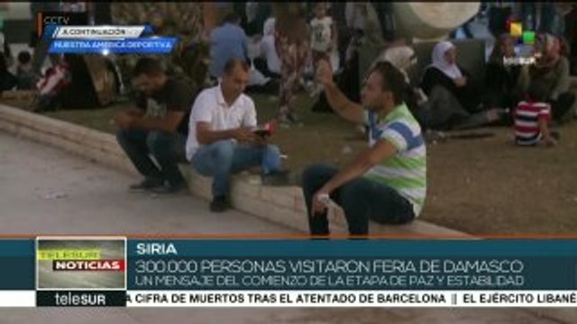 Siria: 300.000 personas asisten a la Feria Internacional de Damasco
