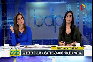 Roban casa y negocio de youtuber peruana ‘La abuela Norma’