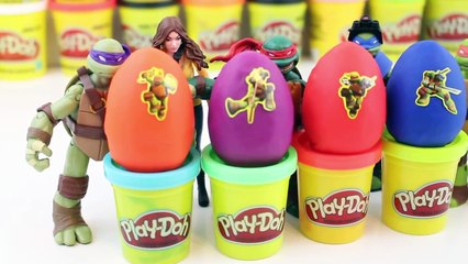 Oeuf géant jouer jouets transformateurs Leonardo surprise doh tmnt funko pop mashems minecraft