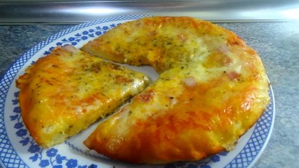Pizza casera facil y SIN HORNO