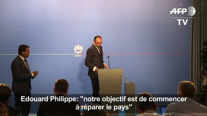 Philippe: "notre objectif est de commencer à réparer le pays"