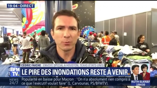 Tempête Harvey: au cœur d'un centre d'hébergement pour les sinistrés