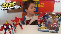 Superheroes Mashers Marvel Action Heroes Spiderman, Iron-Man, Green Goblin, The Incredible