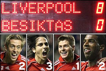 Great Wins 2007○ Liverpool FC 8-0 Besiktas - video Dailymotion