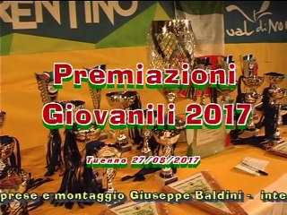 PREMIAZIONI FINALI GIOVANILI OPEN 2017