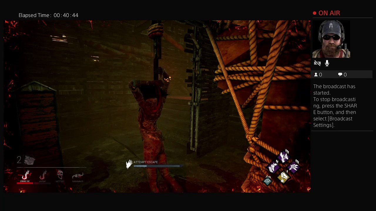 ZODIAC-QC's Live PS4 Broadcast dead by daylight planning survivor with friend (7)