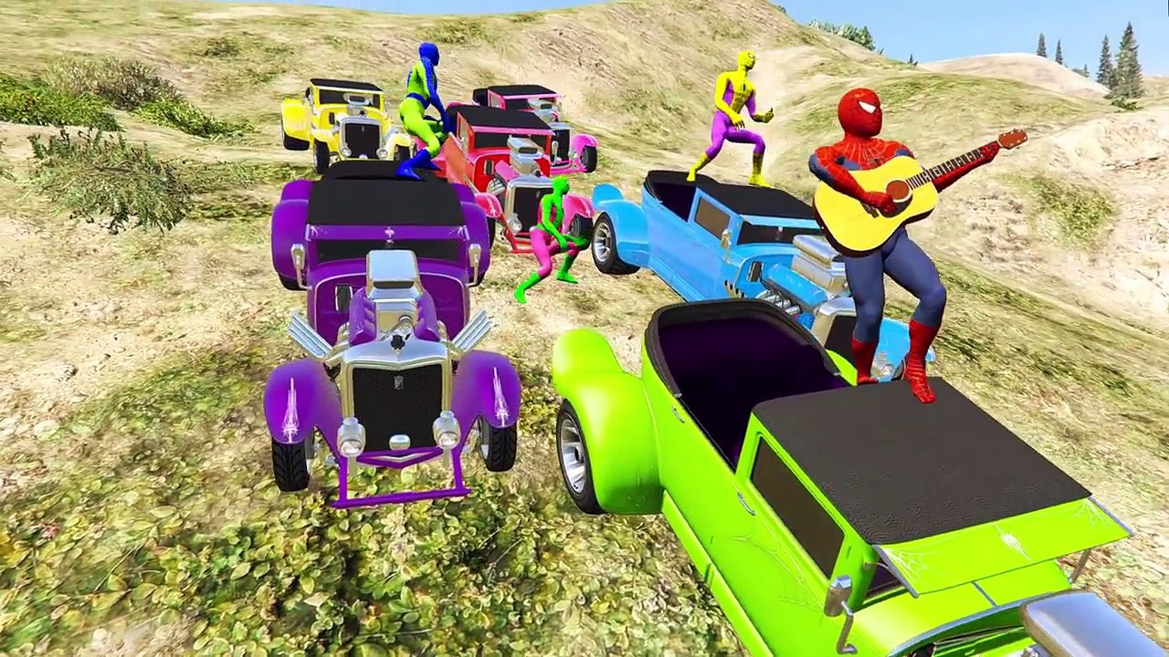 Легковые автомобили мультфильм Дети красочный для Дети Дети ... мышца питомник рифмы сын звук они человек-паук