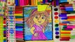Coloring Page of Valentines Day Hearts to Color with Watercolor Glitter for Children to Le