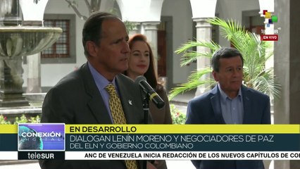 Lenin Moreno, ELN y gobierno colombiano continúan diálogo