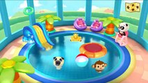 Bébé soins Robe amusement amusement Jeu dans jouer piscine la natation vers le haut en haut avec Panda bathtime pandas |