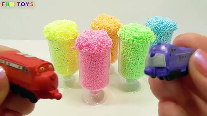 Playfoam Happy Smiley Face Surprise Toys Kinder Surprise learn colors for children ☺