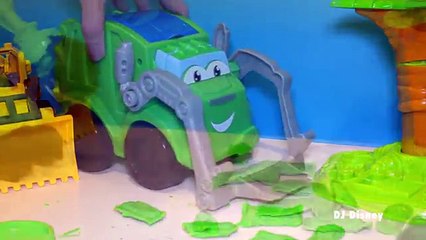 Construcción basura poderoso aparejos ruidoso el basura camión playdoh tonka toxina Diggin Mac