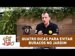 Pet Na Pan #27 - Quatro dicas para evitar buracos no jardim