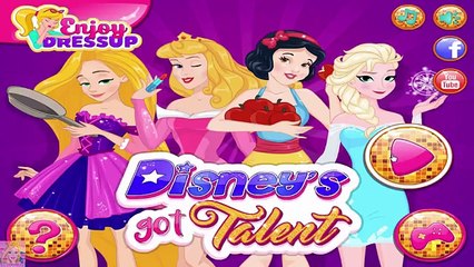 Disneys Got Talent - Disney Princess Elsa Rapunzel Aurora Snow White Game For Girls