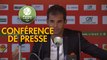 Conférence de presse US Orléans - RC Lens (2-0) : Didier OLLE-NICOLLE (USO) - Eric SIKORA (RCL) - 2017/2018
