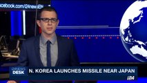 i24NEWS DESK | N.Korea launches missile near Japan | Monday, August 28th 2017