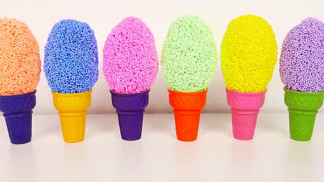 Играть пена сюрприз Игрушки лед крем чашки с пузырь жвачка и моделирование глина