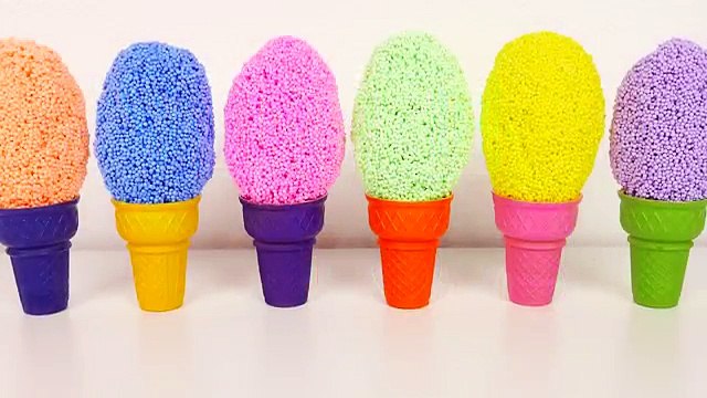 Играть пена сюрприз Игрушки лед крем чашки с пузырь жвачка и моделирование глина