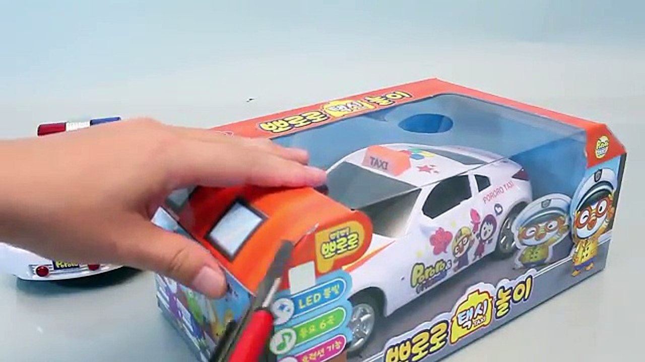 Coche Policía juguetes juguete la policía de taxis temporada Melody PORORO taxis мультики про машинки игрушки пороро 2017
