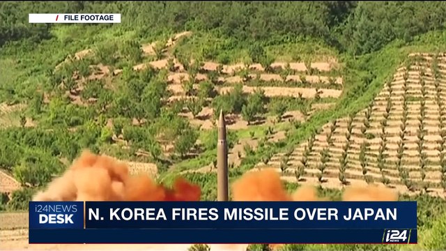 i24NEWS DESK | N.Korea fires missile over Japan | Monday, August 28th 2017
