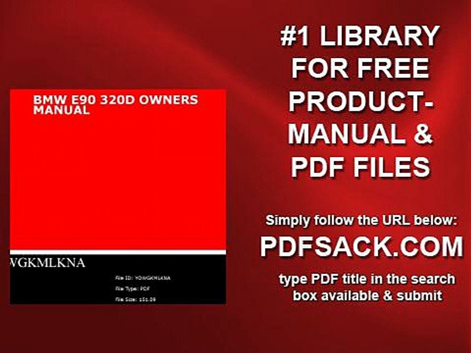 Bmw E90 320d Owners Manual
