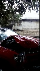 Jeep Compass crashed in Bengaluru